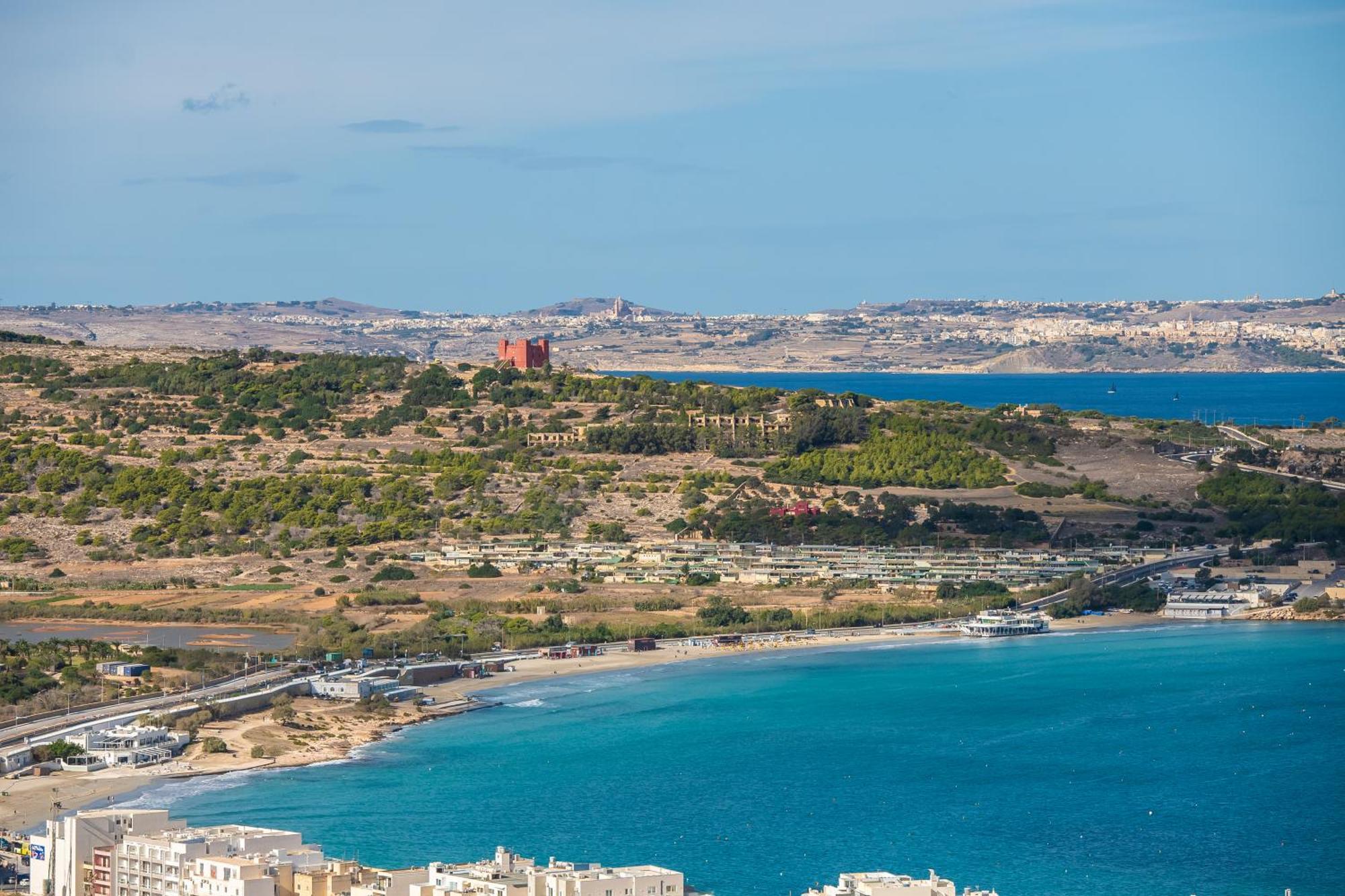 Clifftop Modern Apartment Mellieħa Exterior foto